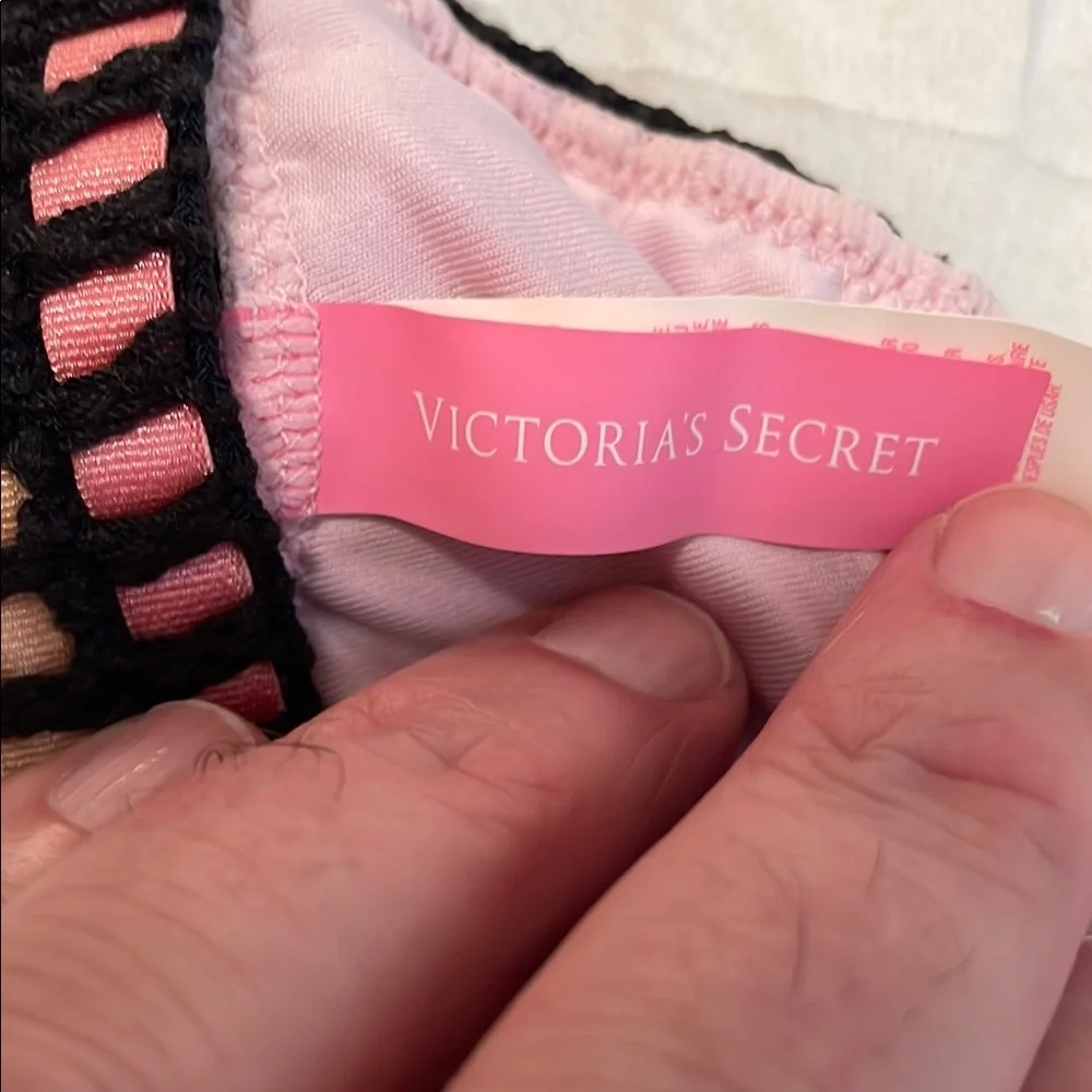 Victoria's Secret Eggplant purple Bikini top with Criss-Cross Straps